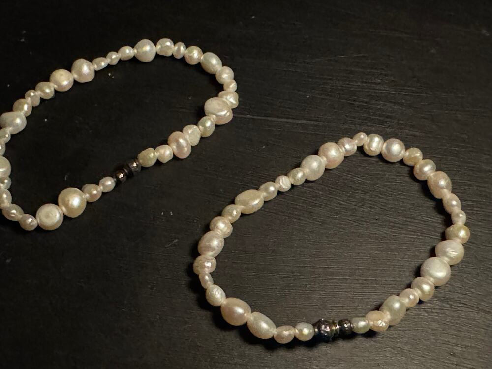 Vintage Silpada Freshwater Pearl Stretch Bracelets (pair)